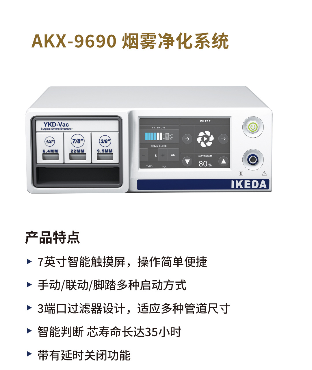 AKX-9690 煙霧凈化系統(tǒng) AKX-9690 煙霧凈化系統(tǒng)