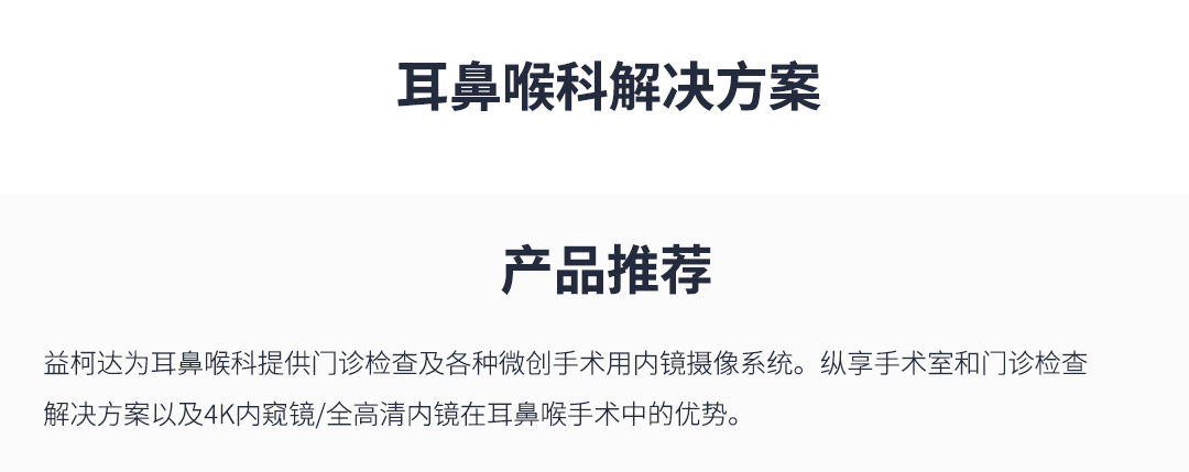 耳鼻喉內(nèi)窺鏡系統(tǒng) 耳鼻喉內(nèi)窺鏡系統(tǒng)